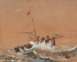 Barco com pescadores