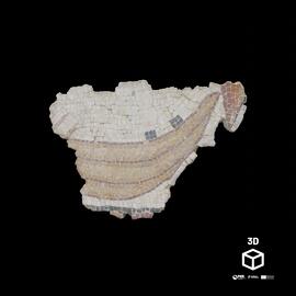 Mosaico figurativo com barco
