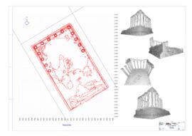 Levantamento por laser scanning  3D - planta e alçados (2011)