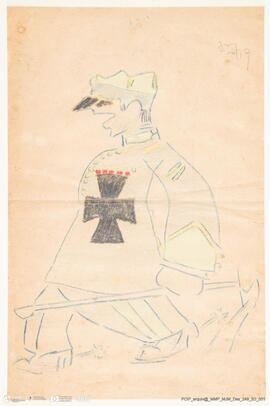 Figura de militar de perfil