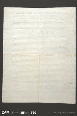 Edital para a solene acção de Graças pela total extinção da Companhia de Jesus