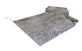 Modelo tridimensional do extradorso da abóbada da capela-mor