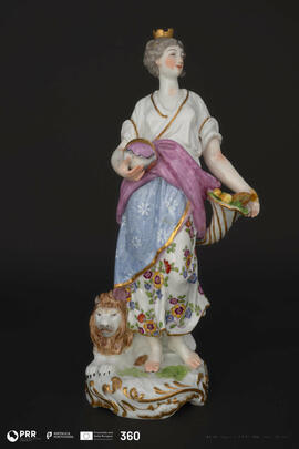 Figuração de Cibele, deusa-mãe e da abundância