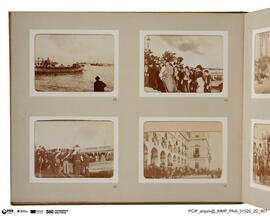 Álbum de fotografias das Viagens a Portugal da Rainha Alexandra e do Kayser Guilherme II