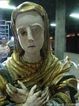 Restauro de imagens da capela (visita ao atelier de restauro)