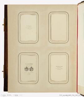 Álbum com fotografias do Baile de Máscaras de Carnaval de Fevereiro de 1865 no Paço Real da Ajuda