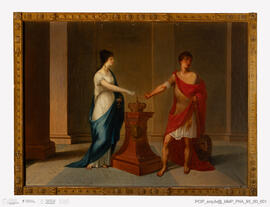 Lísia e jovem guerreiro protegendo a monarquia Portuguesa