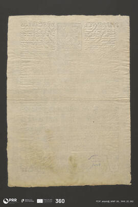 Carta de sufrágios e indulgências