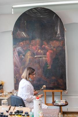 Atelier Porto Restauro, Nave, Tela Última Ceia, Pintura de cavalete