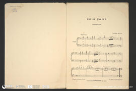 Pas de Quatre - Capa (reverso) e p.1