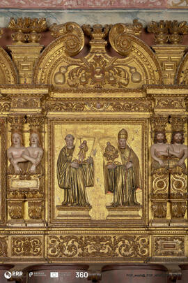 Espaldar de Inocêncio IV e Paulo Diácono