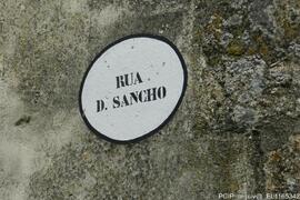 Placa topnímica da Rua D. Sancho