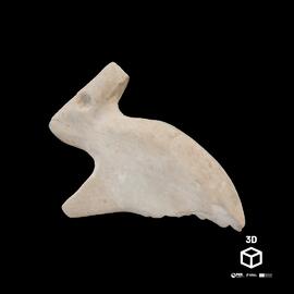 Escultura zoomórfica de coelho