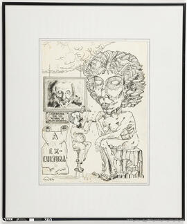 Caricatura de Maria da Conceição Bretts Jardim Pereira