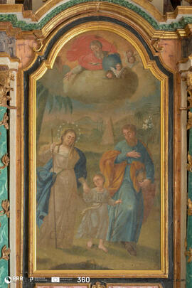 Pintura representa a Fuga para o Egipto