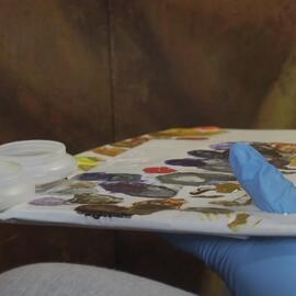Pintura cavalete
