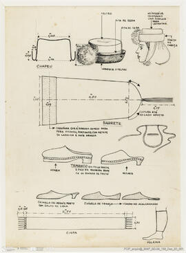Acessórios do trajo da Nazaré