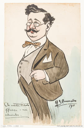 Caricatura de Manuel Gustavo Bordalo Pinheiro