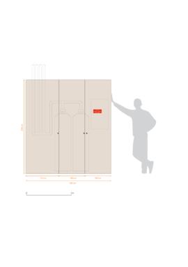 Representação esquemática do armário para acondicionamento do SADEI