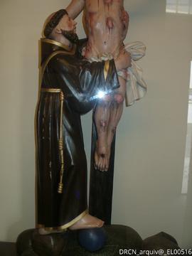 Imagem exposta no núcleo museológico da igreja