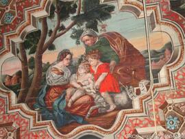 Teto – Pintura “Santa Ana, Virgem com Menino e São João Batista menino”