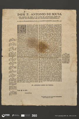 Edito sobre as transgressões às determinações Canónicas