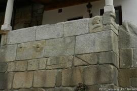 Detalhe do muro do alpendre (visto do exterior)