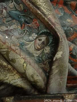 Escultura de alto relevo – Pormenor da pintura