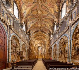 Nave igreja, Perspetiva capela-mor e alçados
