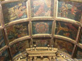 Abóbada capela-mor – Pinturas em caixotões