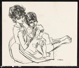 Título desconhecido (Rapariga com criança ao colo)