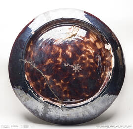 Prato Tronco com maçãs