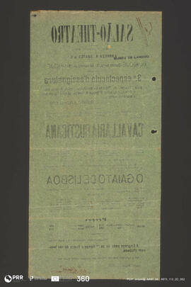 Cavallaria Rusticana; O Gaiato de Lisboa