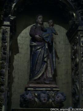 Escultura Nossa Senhora -Retábulo nave- Evangelho