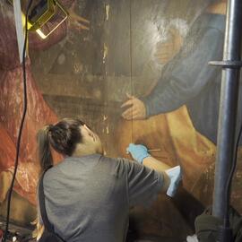 Pintura cavalete