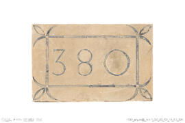 Placa com número 380
