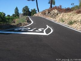 Vista do traçado após intervenção
