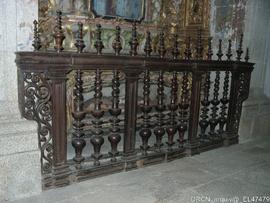 Balaustrada - Retábulo Nossa Senhora Piedade - corredor lateral coro-Evangelho