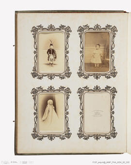 Álbum com retratos de membros das famílias reais europeias