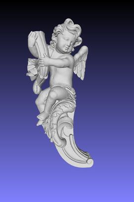 Modelo tridimensional de anjo