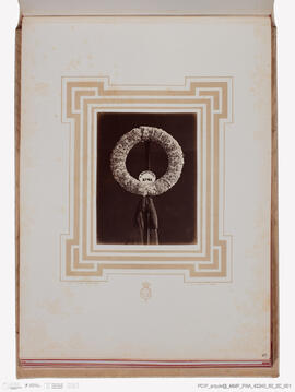 Álbum de fotografias morte rei Vítor Emanuel II