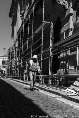 Vista geral das obras