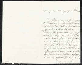 Carta manuscrita por Teixeira Lopes dirigida a José Malhoa