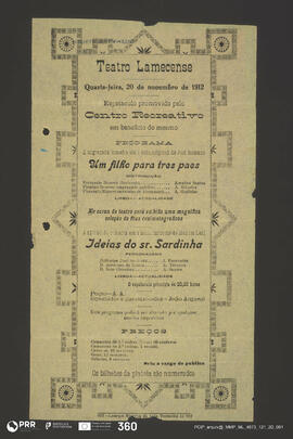 Um filho para tres paes; Ideias do Sr. Sardinha