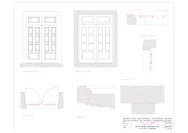 Obras de conservação e beneficiação do imóvel : porta principal - pormenorização (2000)