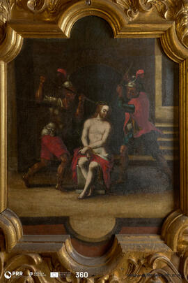 Pintura Paixão de Cristo colocação coroa espinhos