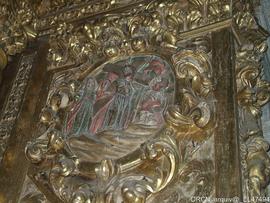 Retábulo Senhor Passos- Medalhão Passos - corredor lateral coro-Evangelho