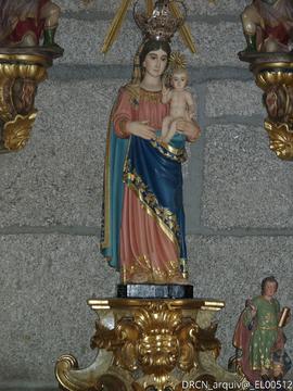 Imagem exposta no núcleo museológico da igreja