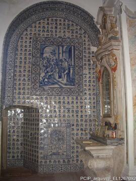 Parede em azulejo
