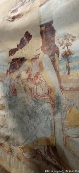 Pintura mural “Virgem com o Menino”